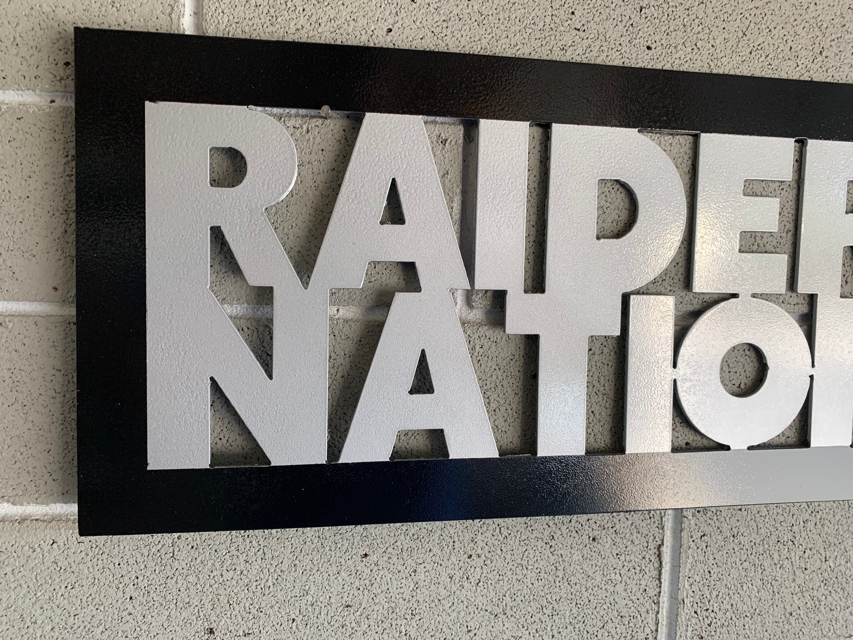 Las Vegas Raiders metal wall art Raider Art. Home Decor