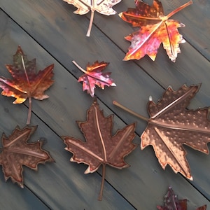 Maple Leaf,Made of Copper, Wall Accents,Home Decor,Wall Art, Home Decorations, Hanging Maple Leaves