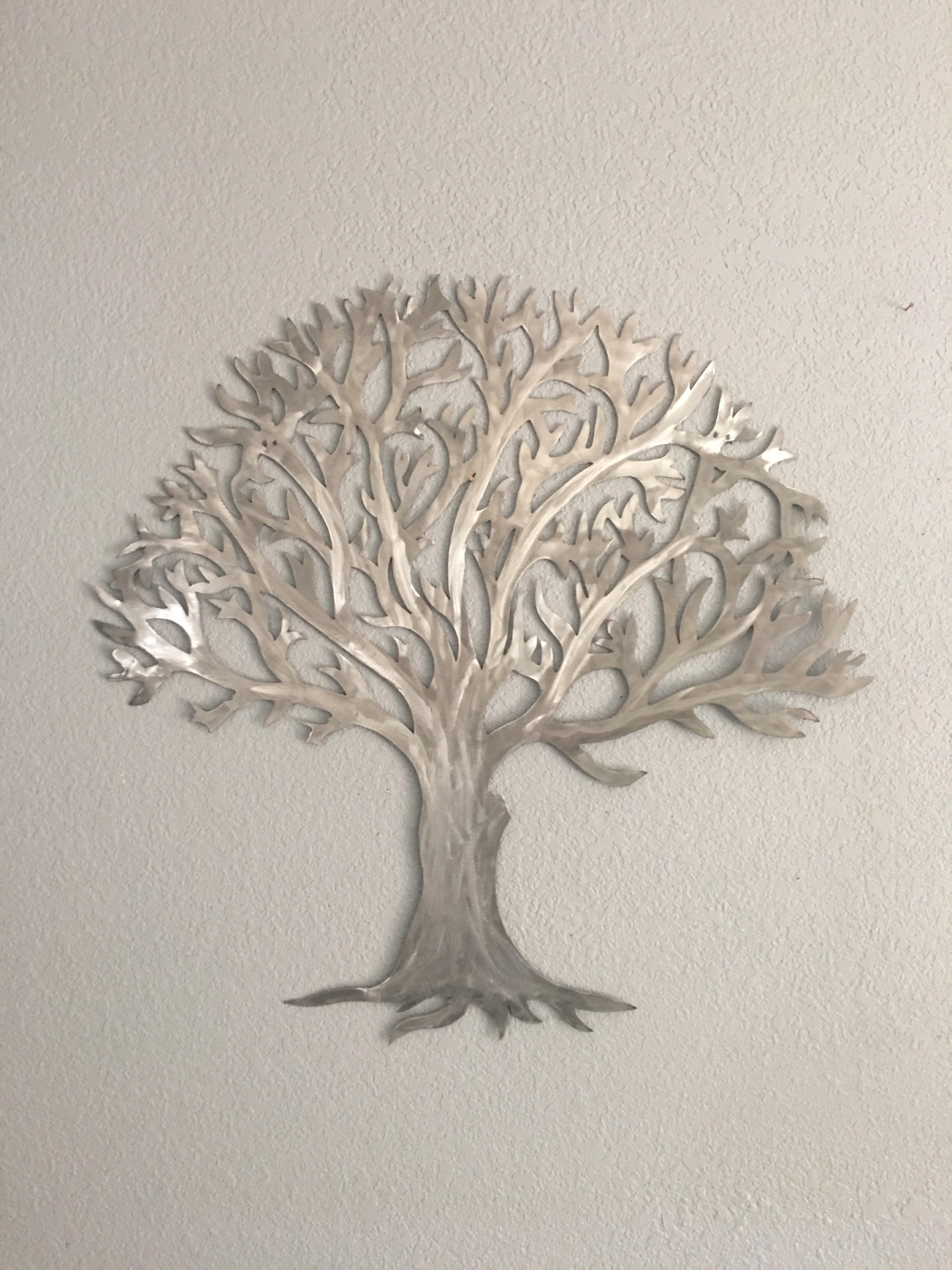 Metal Tree Stainless Steel Wall Art Decor