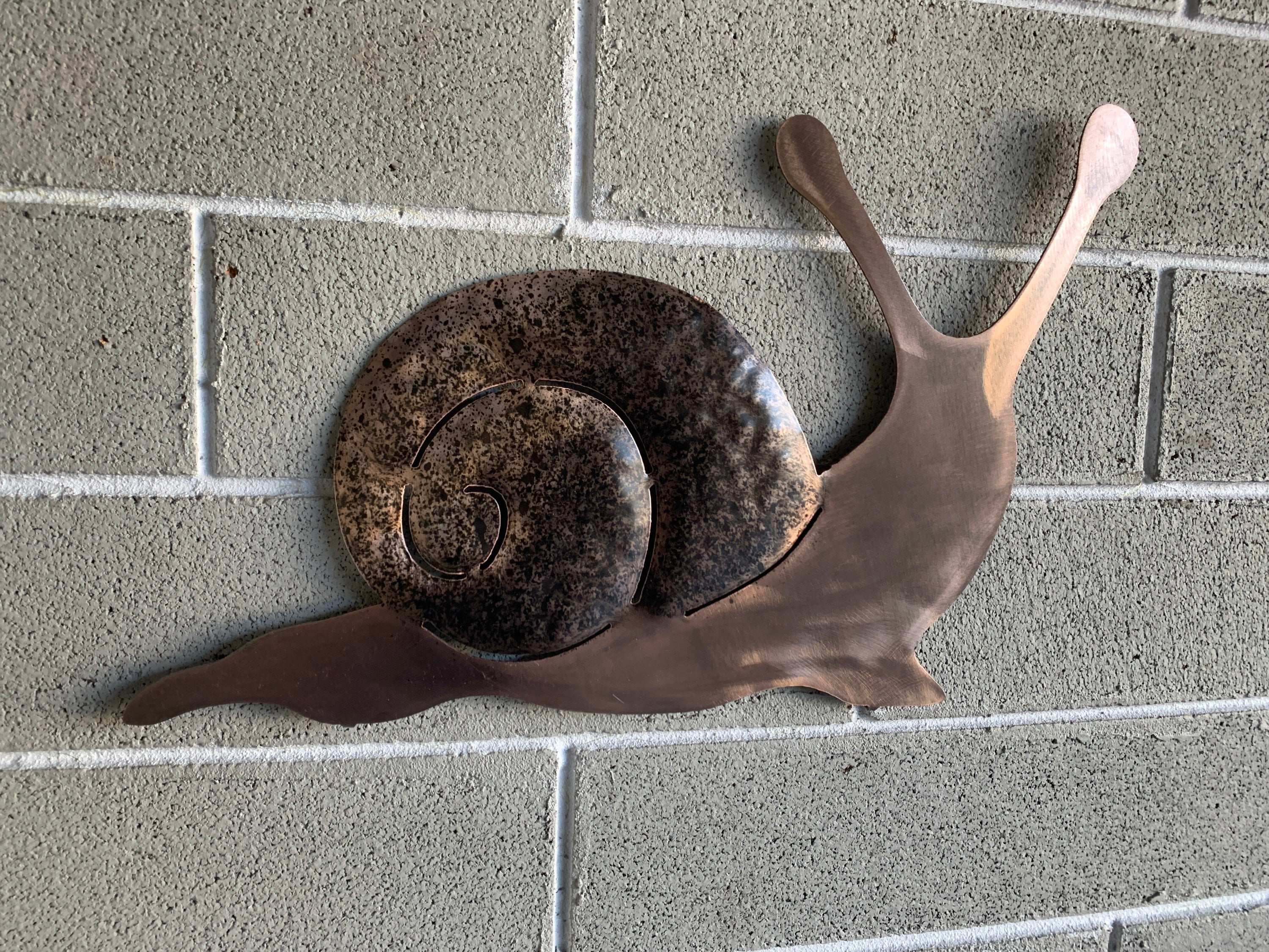 Snail Metal Art Metal Wall Art Wall Hanging Home Decor Etsy