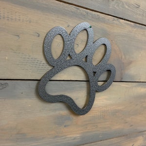 Metal wall paw, pet lovers hanging decorations, I love my pet paw