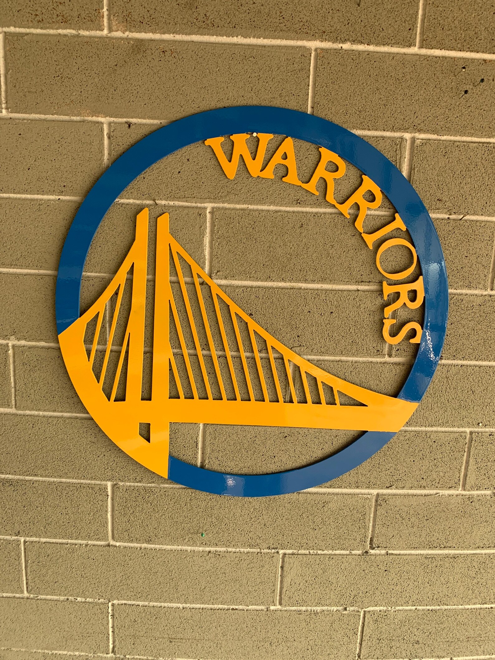 Golden state warriors metal wall art home decor Etsy