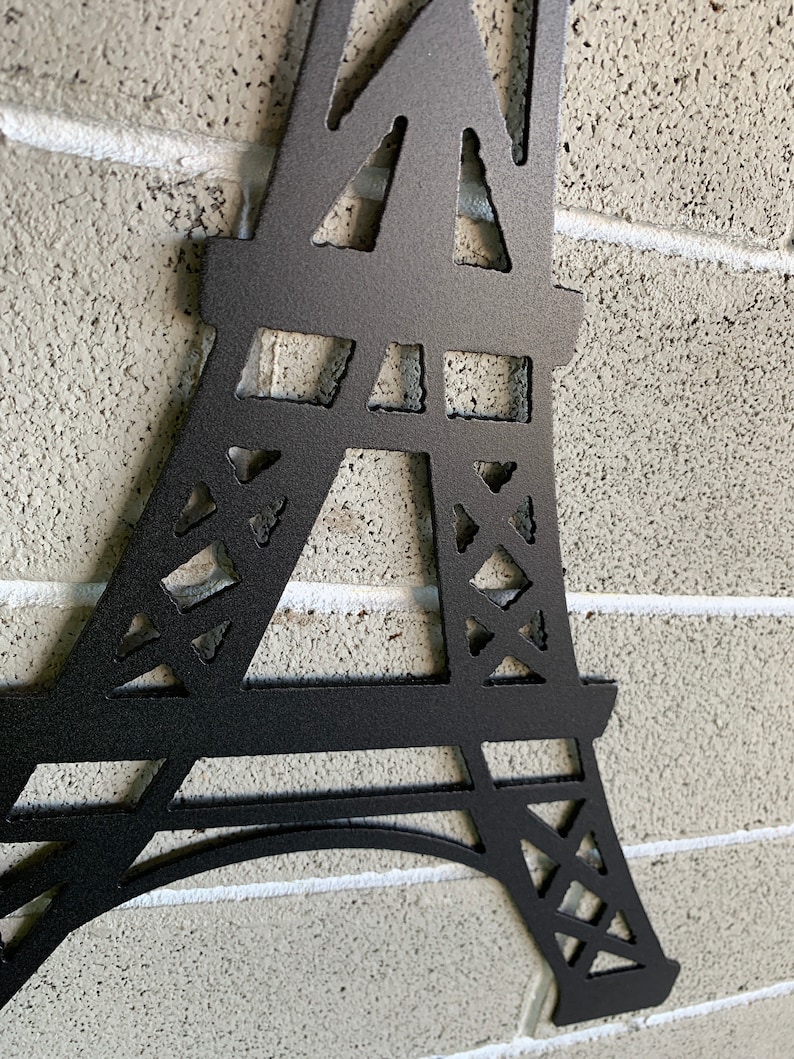 Metal Eiffel Tower Metal Wall Art Wall Hanging Metal Art Etsy