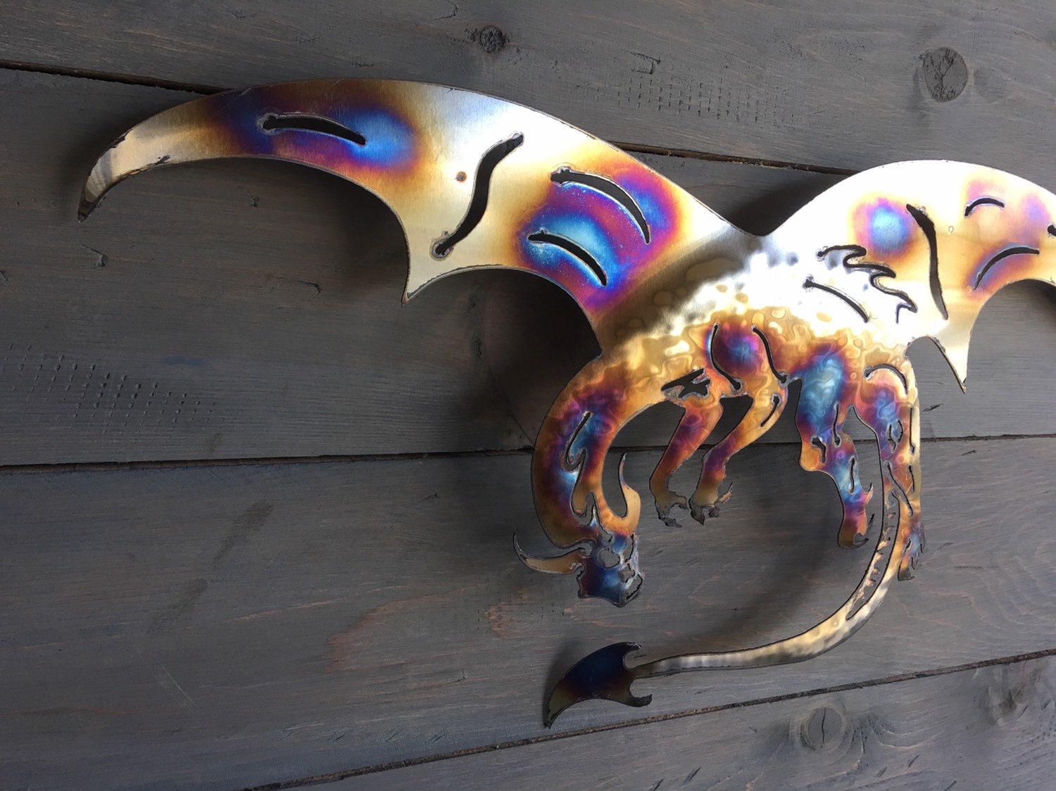 Dragon of Stainless Steel Metal Art Dragon Home Decor Metal Dragon