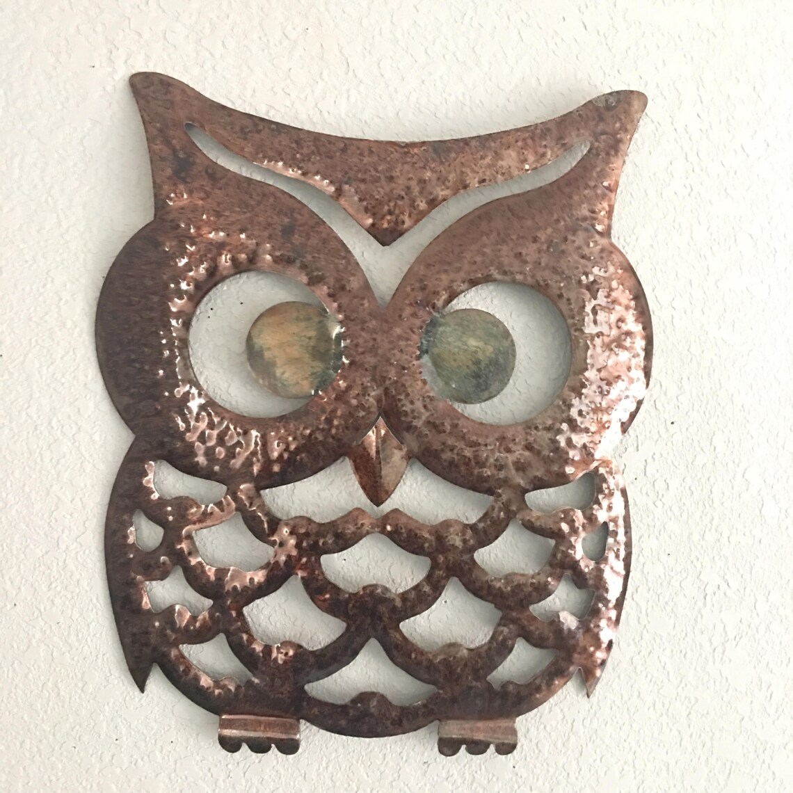 Wise Ol Owl Owl Wall Decor Metal Art Wall Hanging Etsy