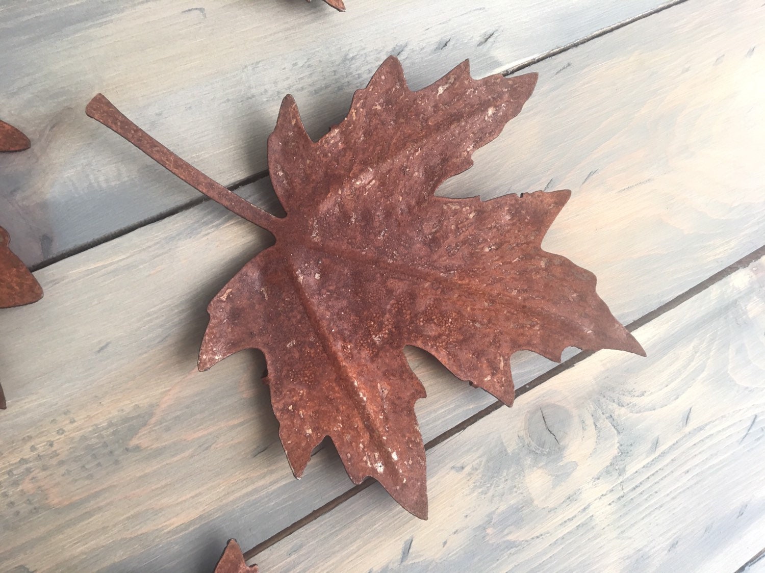 Maple Leaf Rustic Wall Art Metal Leaves Home Decor - Etsy