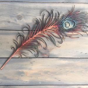 Peacock feather   -   Metal Wall Art    -   Home Decor