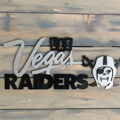 Las Vegas Raiders Metal Wall Art Raider Art. Home Decor Etsy