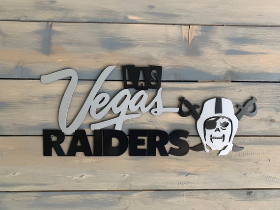 Buy Las Vegas Raiders Metal Wall Art Raider Art. Home Decor Online