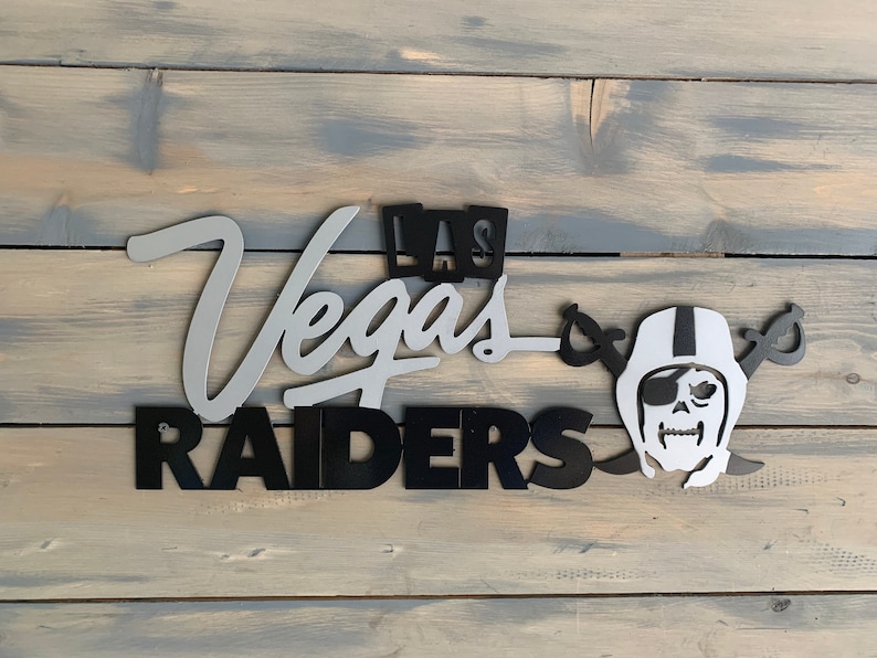 Las Vegas Raiders Metal Wall Art Raider Art. Home Decor Etsy Sweden