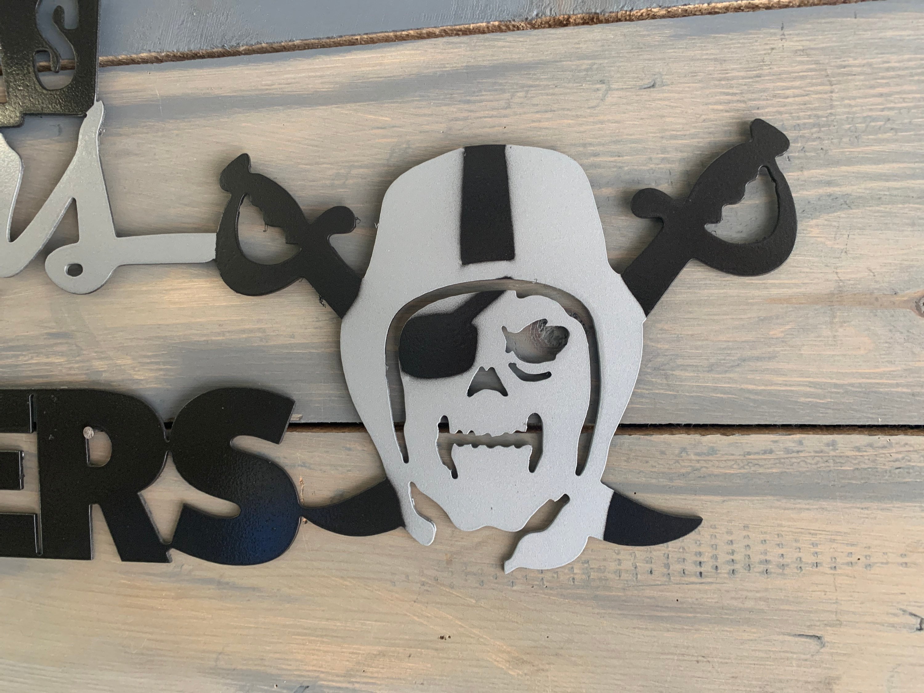 Las Vegas Raiders Metal Wall Art Raider Art. Home Decor Etsy Sweden