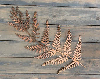 Fern Leaf, metal wall fern, wall accents fern, Home Decor fern , metal wall art, - Steel Fern Branch ,Hanging Wall Art, Hanging Wall fern