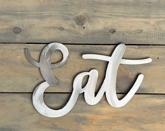 Metal Eat Sign, Kitchen Decoration, Kitchen Accents, Home Decor , Wall Hanging Art