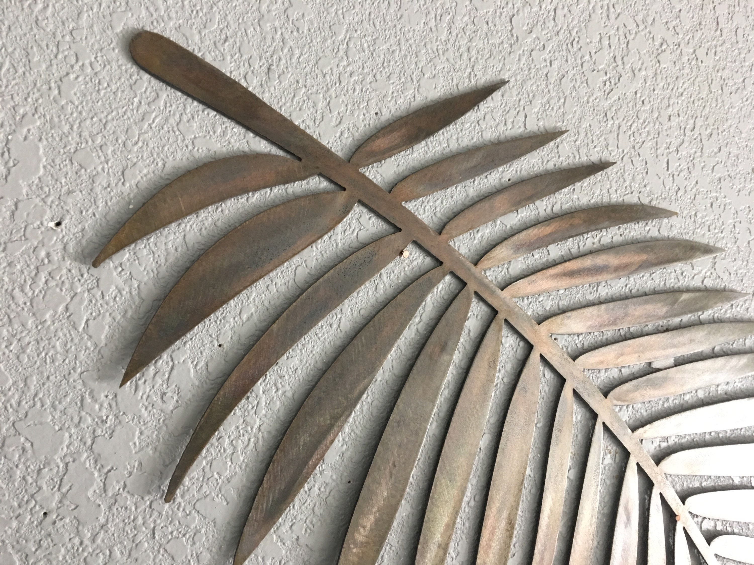 Metal Palm Leaf - Metal Plam - Metal Wall Art - Home Decor - coastal Decor