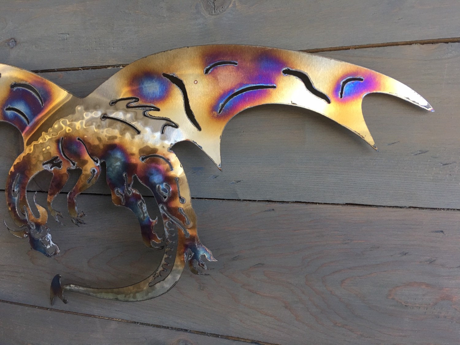 Dragon of Stainless Steel Metal Art Dragon Home Decor Metal Dragon
