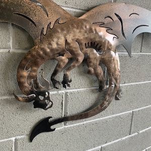 Bronze Metal Dragon , Wall Hanging Dragon Art , Wall Decoration Dragon Art