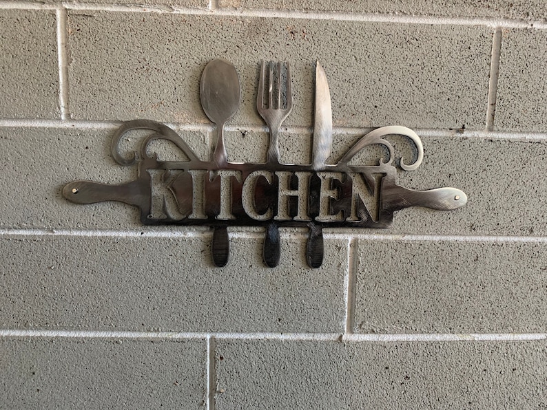 Kitchen Wall Art. Kitchen Decor Metal Wall Hanging Art Etsy
