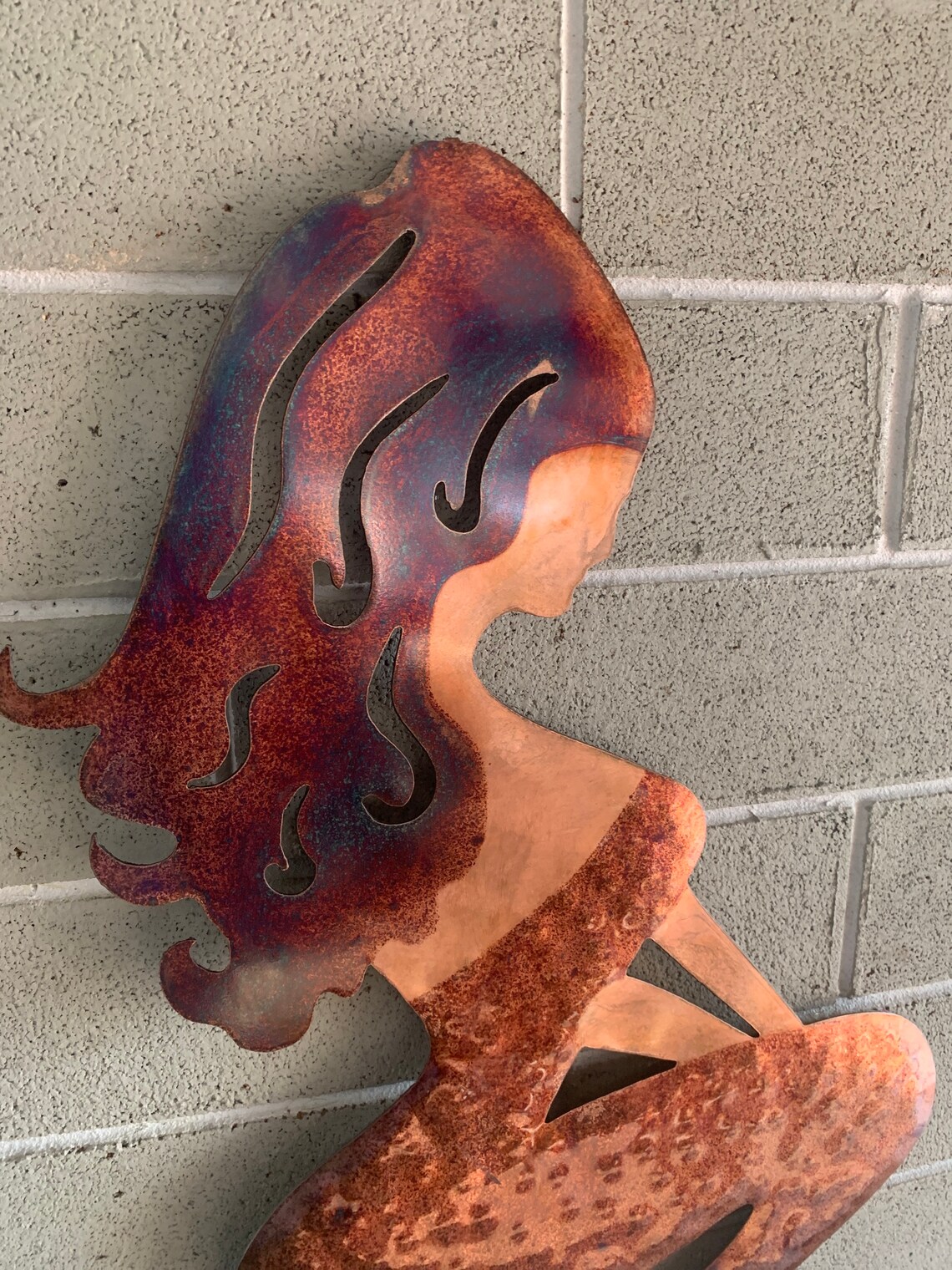 Mermaid - Steel Mermaid -home Decor - Metal Art - Wall Hanging - Etsy