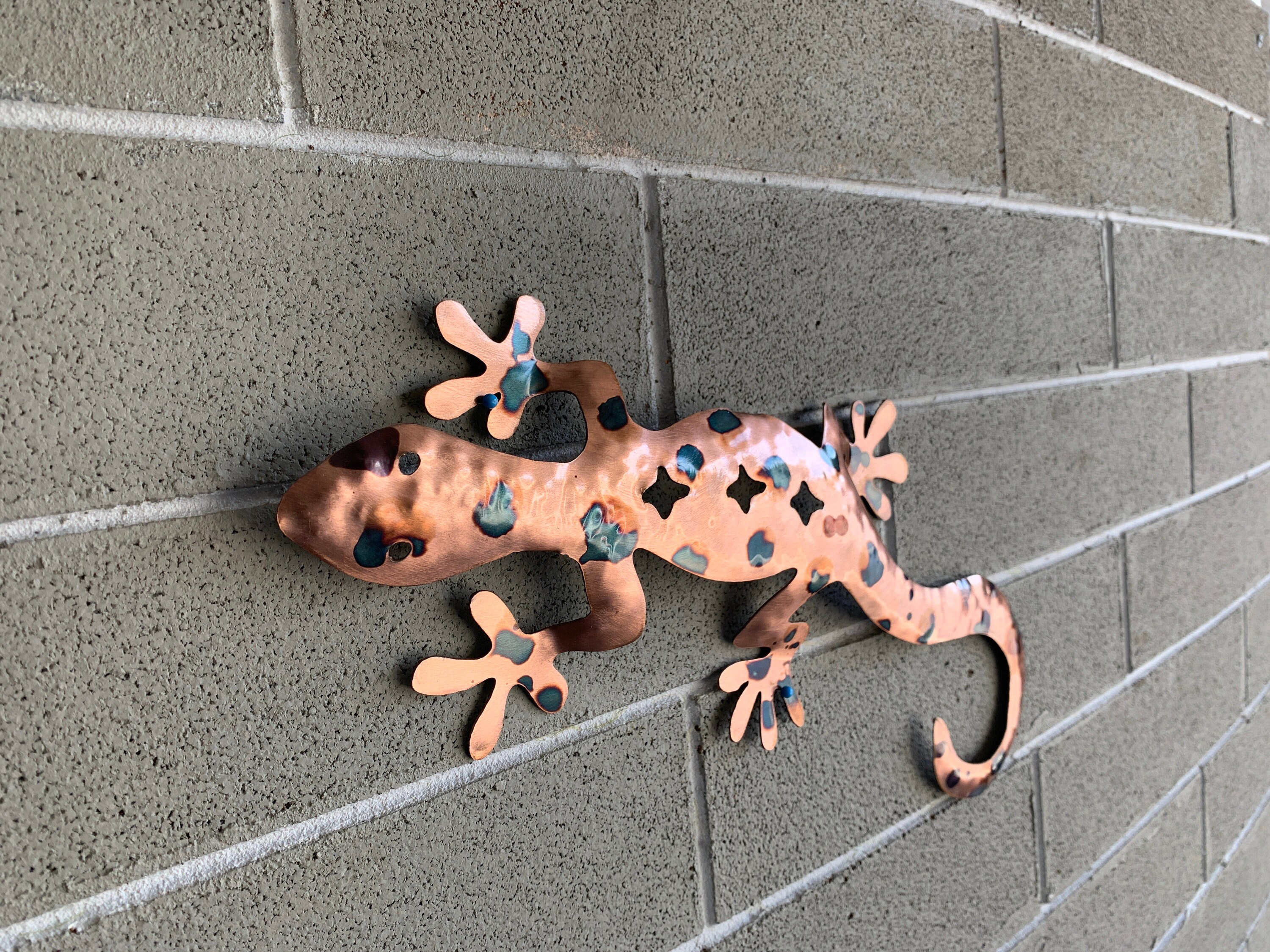 Gecko Lizard Metal Lizard Metal Art Lizard Metal Wall Hanging