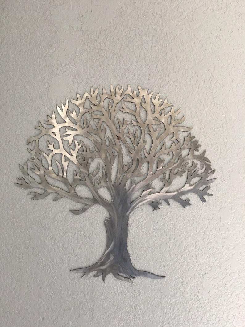 Metal treeStainless steel tree wall art wall decor Etsy