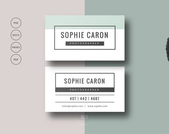 business card design printable business card template etsy