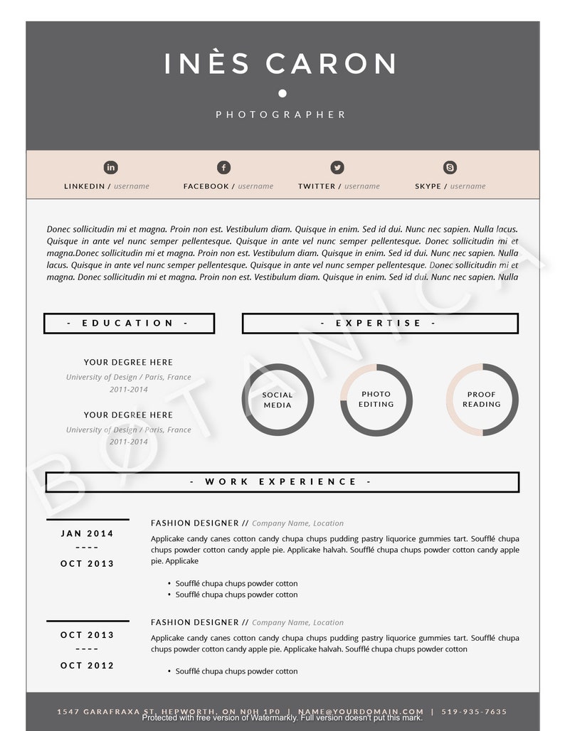 Resume for Creatives CV Design - Il 794xN.2198360479 3xdv 