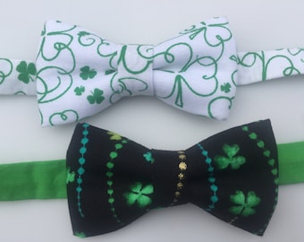 Shamrock bow tie for baby boys/ toddler/ youth.