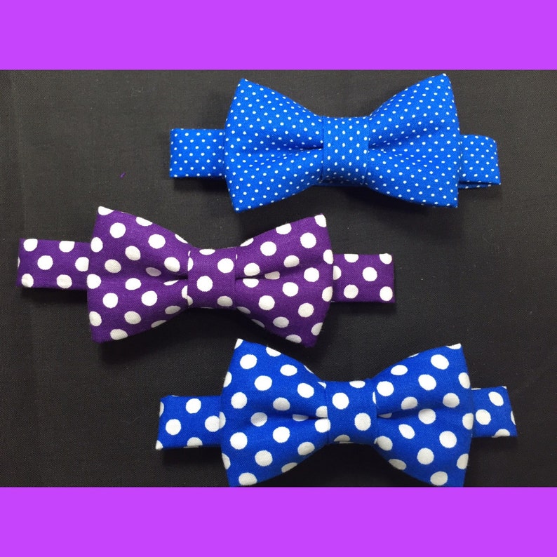Polka Dots Bow Tie for Baby Boys/ Toddler/ Youth. Royal Blue Etsy