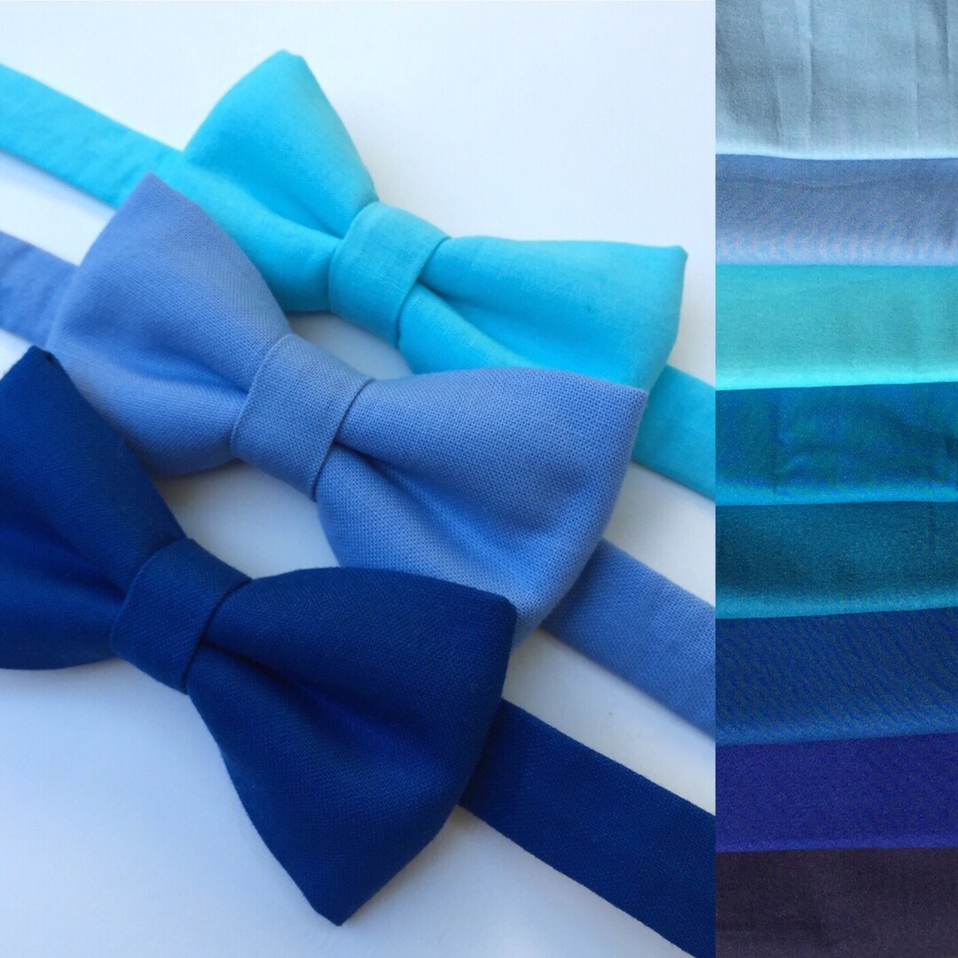 Blue Bow Tie. Blue Baby Bow Tie. Blue Adult Bow Tie. Royal Blue Bow Tie ...