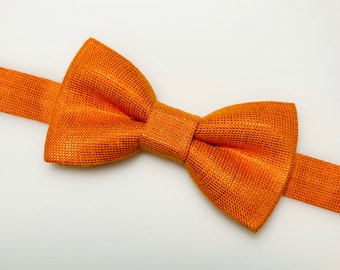 Orange baby Bow tie. Thanksgiving bow tie. Orange bow tie. Baby first Thanksgiving.