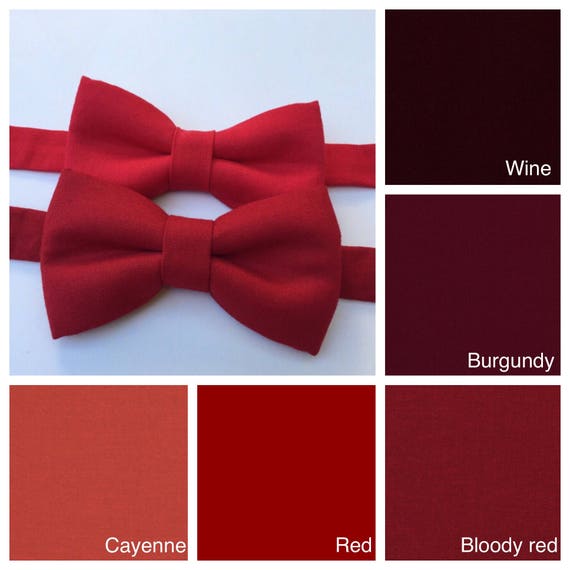 Red bow tie. Red baby boy bow tie. Red man bow tie. Burgundy bow tie. Wine bow tie.