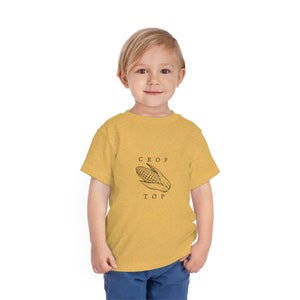 Crop Top Corn humor Toddler Short Sleeve shirt, crop top, farmer shirt, farm kid, corn gift, gift, toddler gift, farmer gift, farm kid