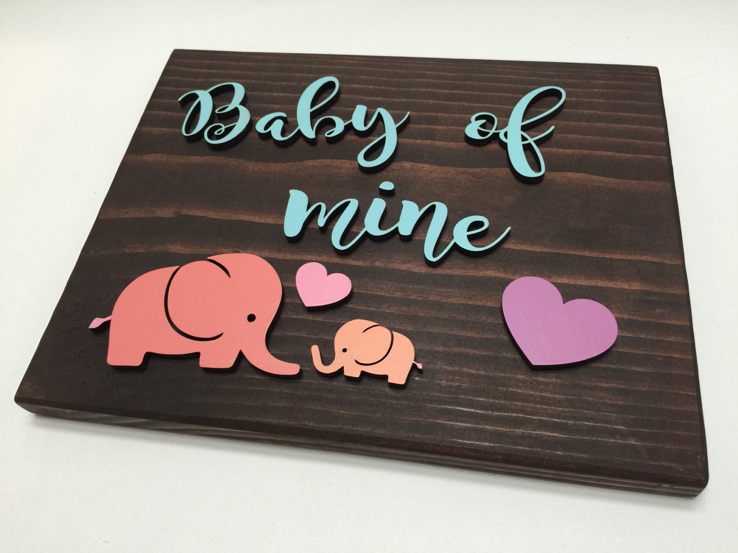 Baby of Mine Elephant Wall Decor Etsy