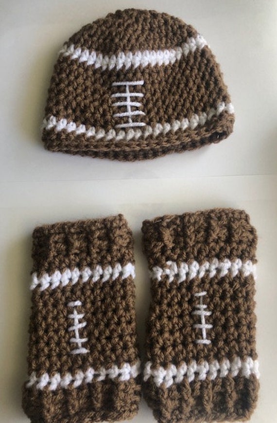 newborn crochet football outfit