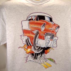 Chevy '55  Hot Rod T-shirt Vintage Design 100% Cotton S-XXXL