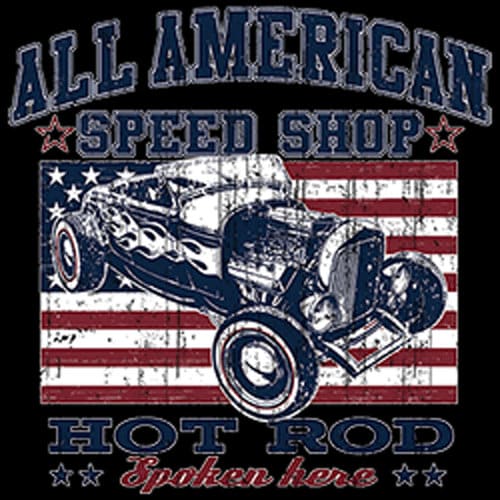 Lucky 13 Speed Shop T-shirt Rat Rod Route 66 Vintage Racing Car Men's Tee E - Foto 12