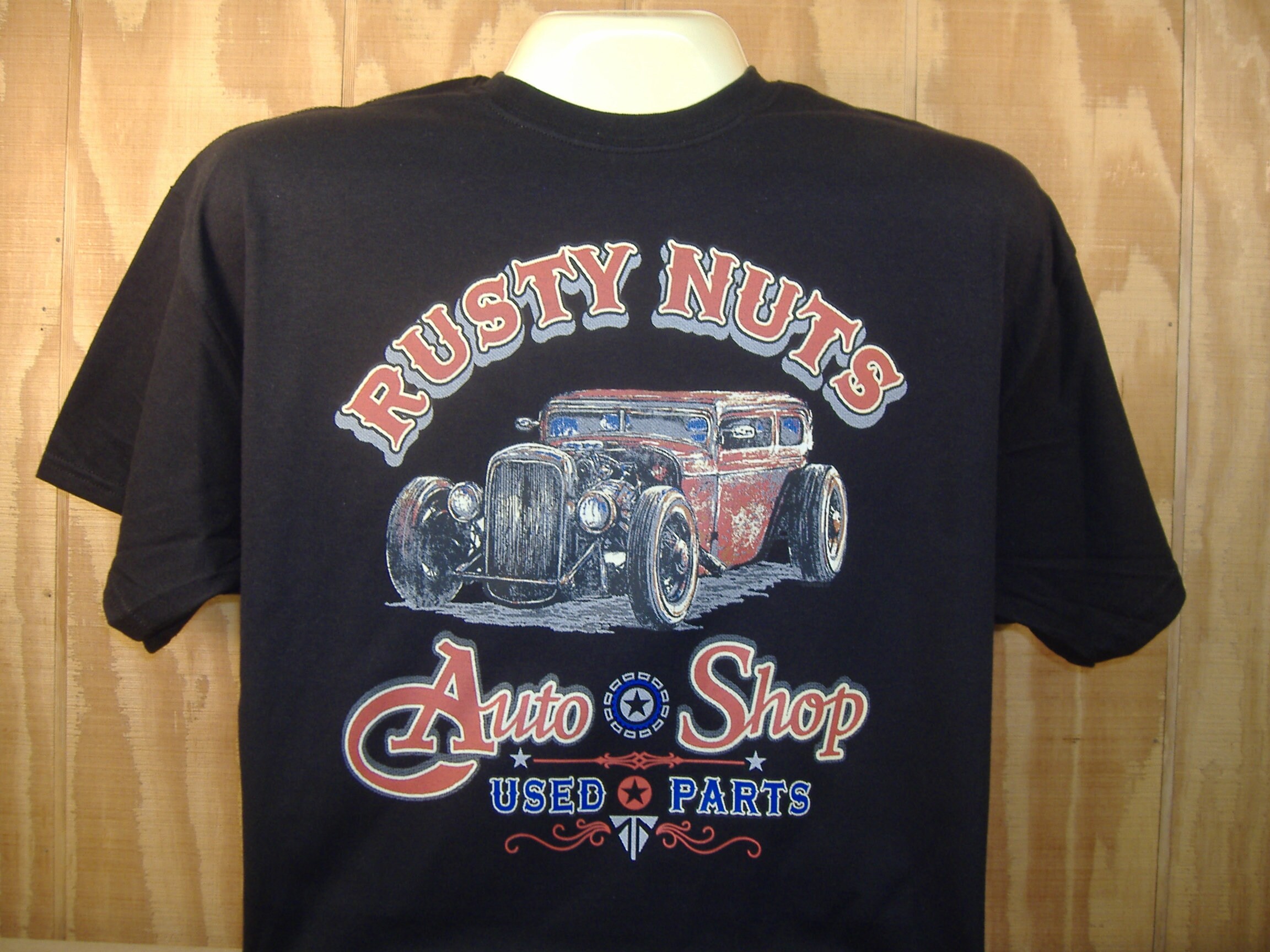 Rusty Nuts Auto Shop Rat Rodhot Rod Tshirt 100 Cotton SXXXL Etsy