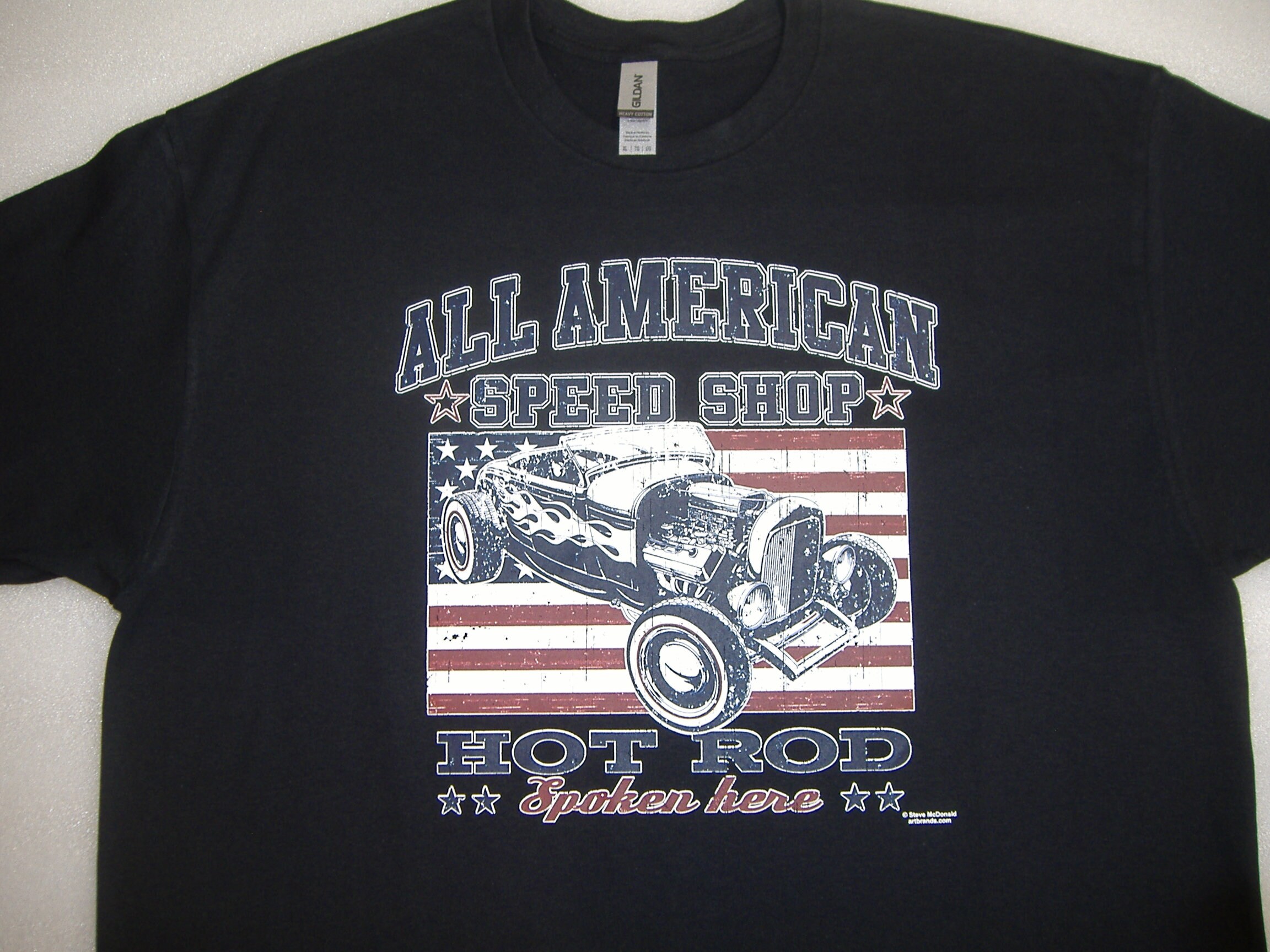 Lucky 13 Speed Shop T-shirt Rat Rod Route 66 Vintage Racing Car Men's Tee E - Foto 6