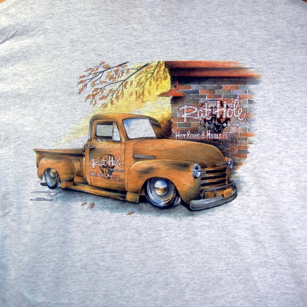 Chevy '47-'53 Pickup "Rat Hole" Rat Rod Hot Rod T-shirt 100% Cotton S-XXXL