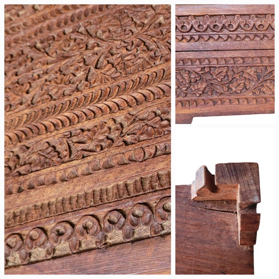 Hand Carved Wood Jewelry Box - image 3