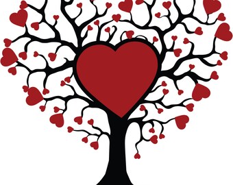 Albero Della Vita Con Disegno Di Ricamo Macchina Dei Cuori