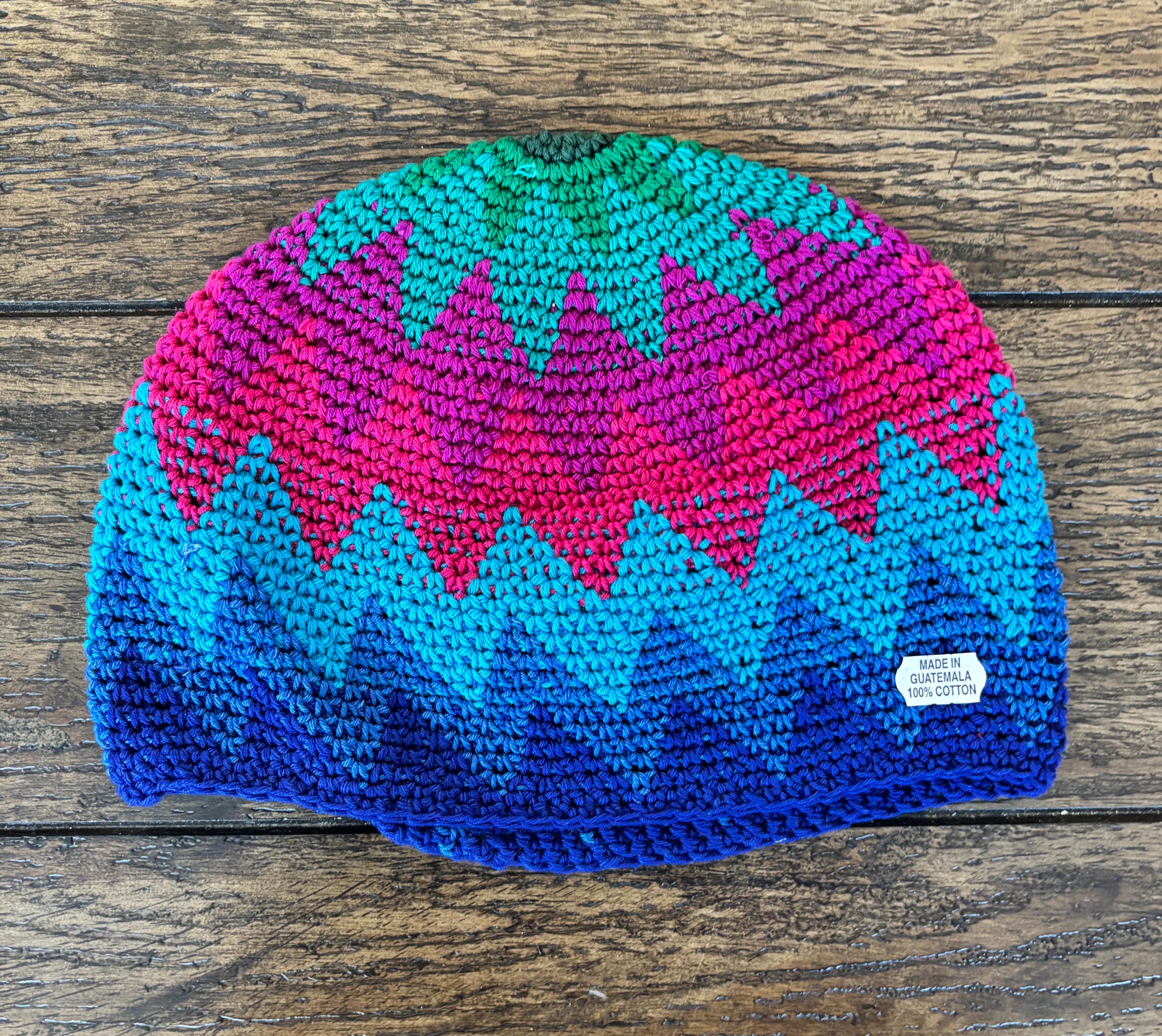 Guatemalan hand made Colorful Geometric Patterned Hat Guatemala Boho Hat - Etsy main image 3