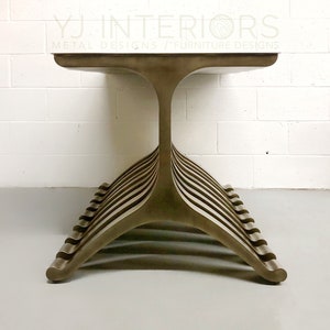 bronze wishbone wineglass table legs