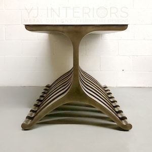 Bronze coffee table hot sale legs