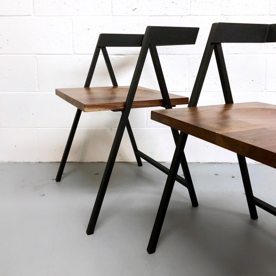 Wooden and metal chairs deals