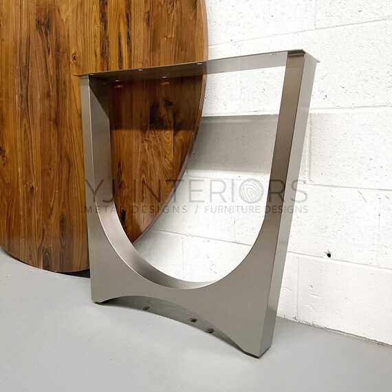 Brushed stainless outlet steel table legs