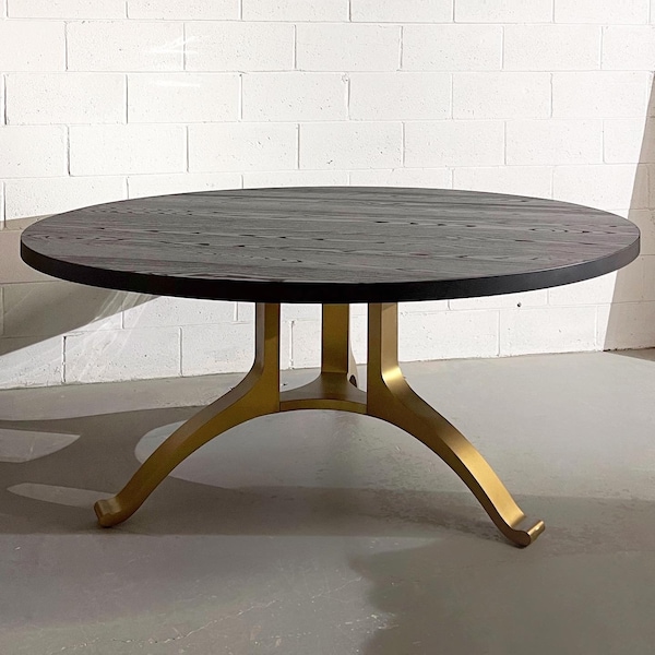 Brass Table Legs Round Dining Table Etsy
