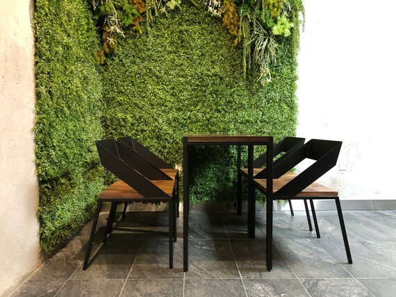 Metal frame dining chairs hot sale