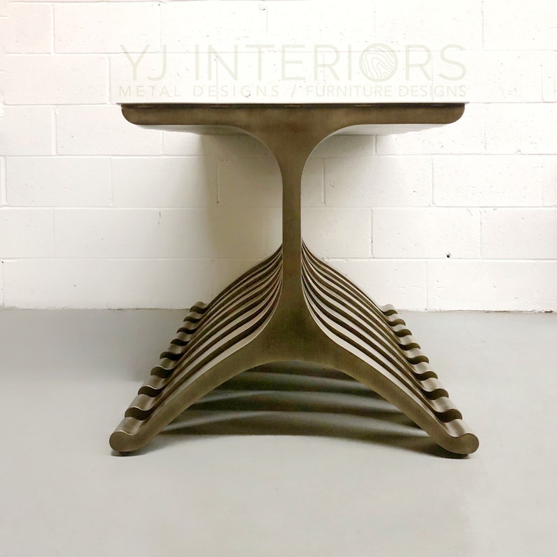 bronze wishbone wineglass table legs