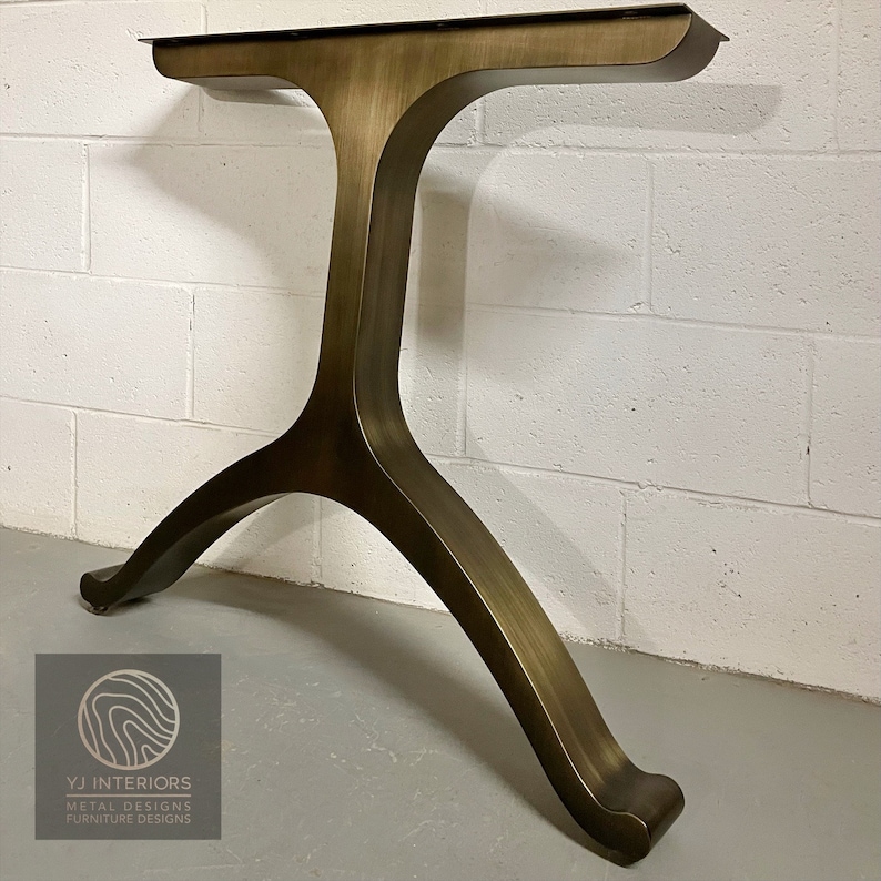 bronze wishbone wineglass table legs